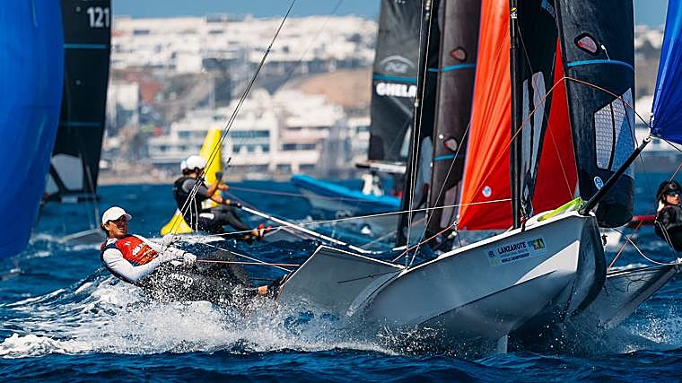 Botín/Trittel son terceros en 49er y Echegoyen/Barceló son sextas en 49erFX en el Mundial de Lanzarote