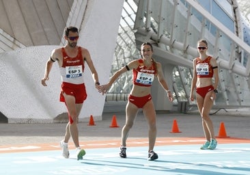 La marcha española se acopla al relevo mixto