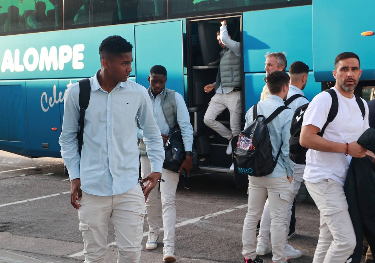 Abner, en un viaje de esta temporada con el Real Betis