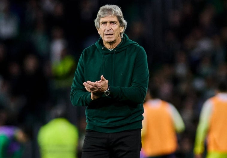 Manuel Pellegrini, entrenador del Betis, en el encuentro ante el Villarreal