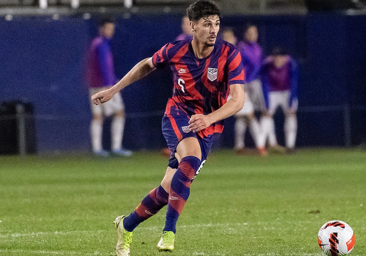 Johnny Cardoso, en un partido con la selección de Estados Unidos