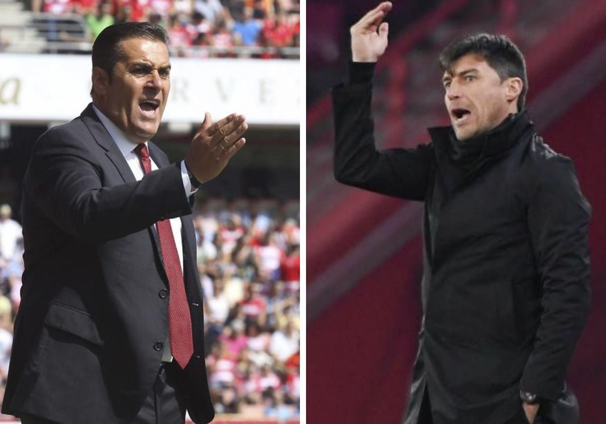 José Luis Sandoval y Cacique Medina, presente y pasado del Granada CF