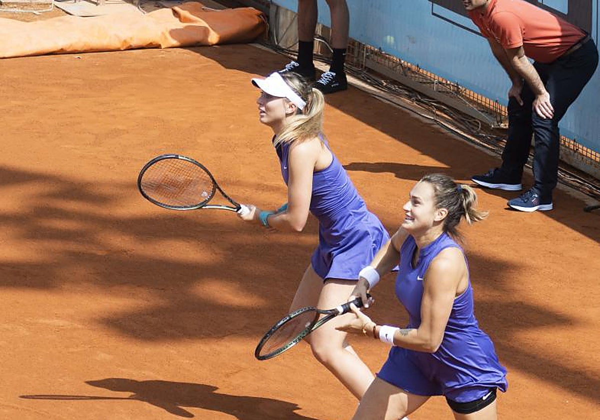 Paula Badosa y Sabalenka en el Madrid Mutua Open de tenis