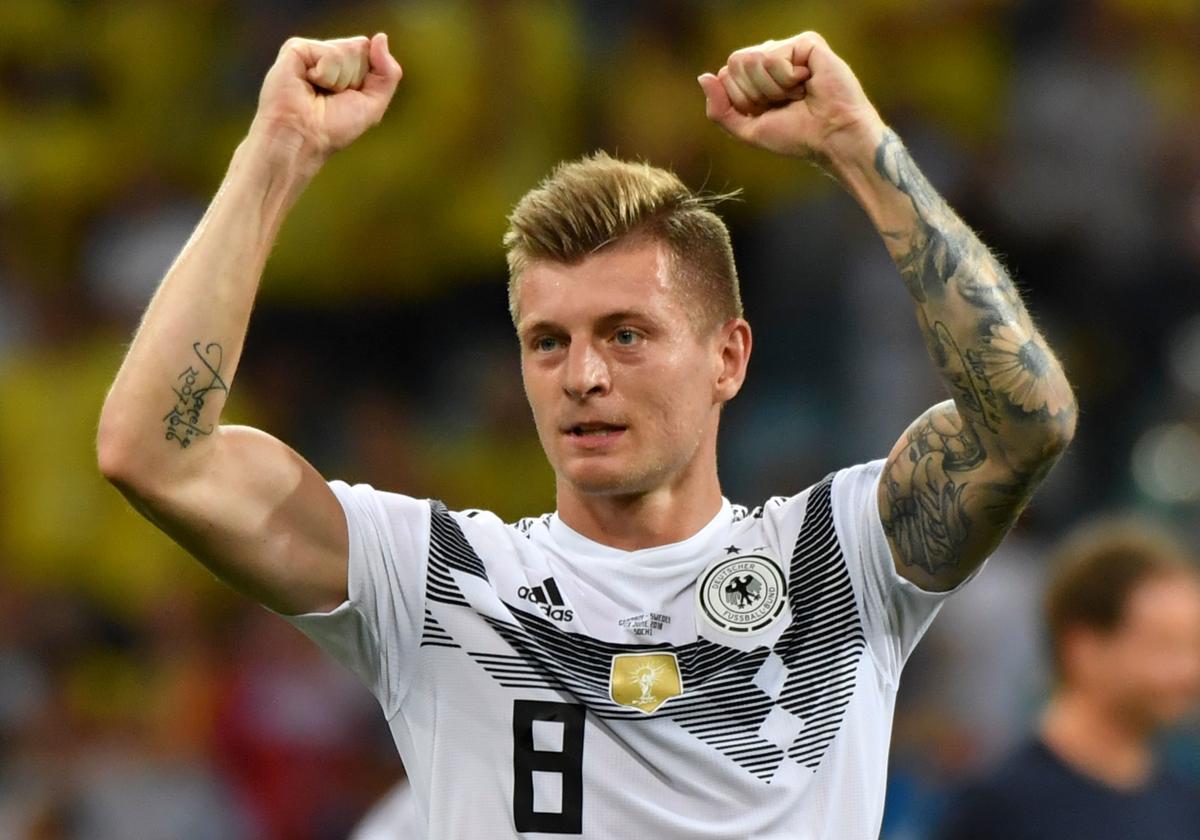 El futbolista de la selección alemana y el Real Madrid Toni Kroos