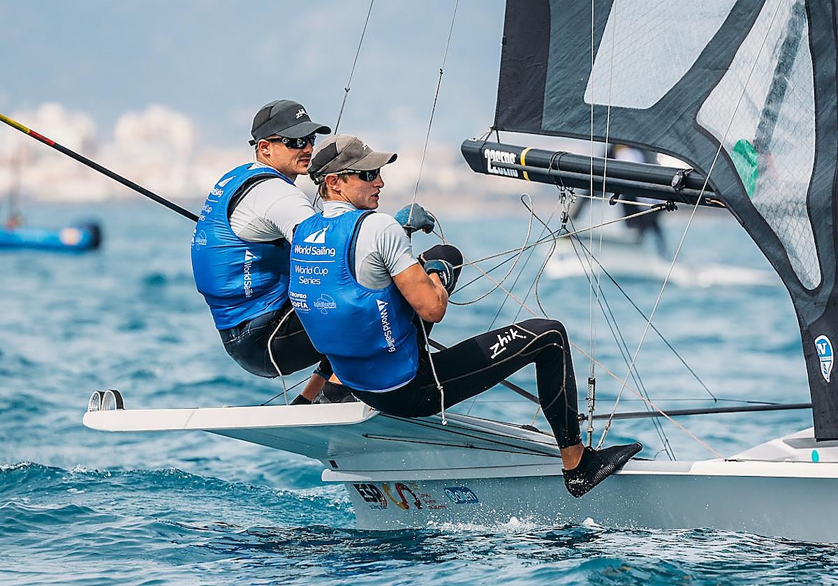 Diego Botín y Florian Trittel, nuevos líderes en la clase 49er del Trofeo Princesa Sofía Mallorca by Iberostar