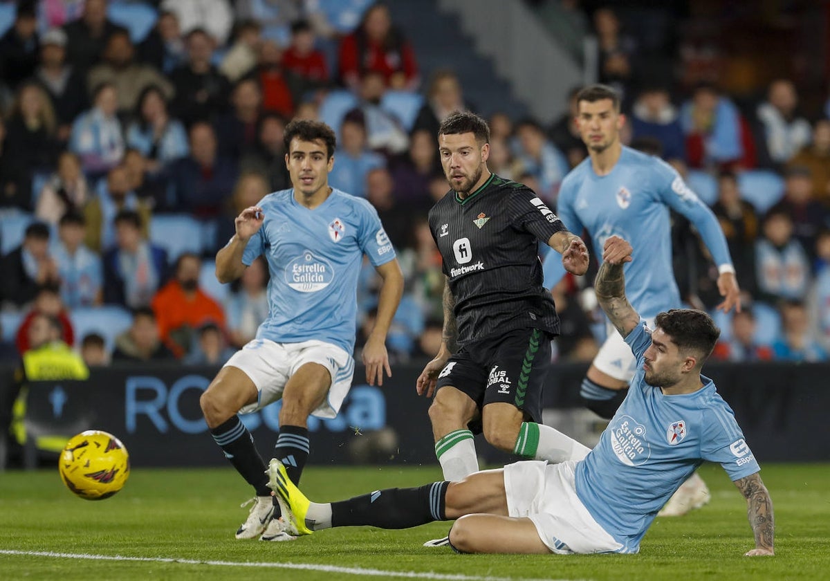 Aitor Ruibal, el autor del tanto bético en el Celta - Betis de la primera vuelta