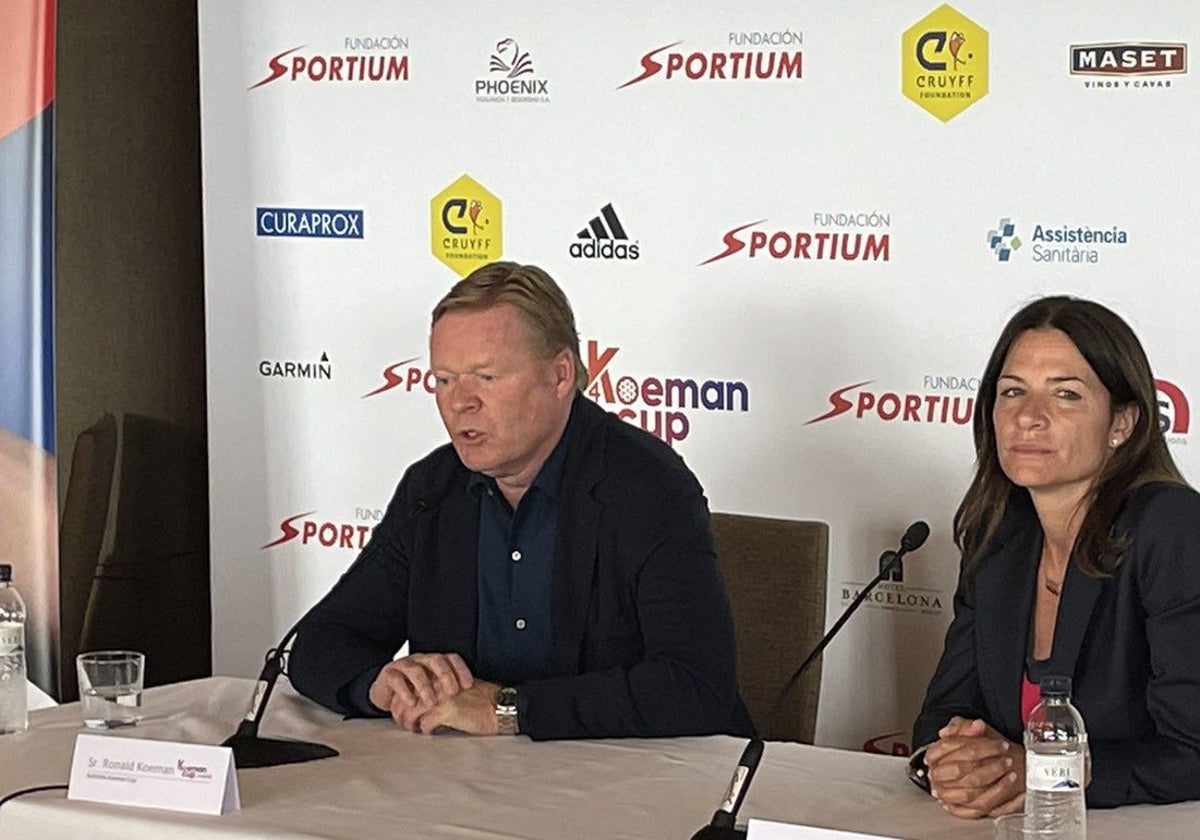 Ronald Koeman, durante la presentación del torneo benéfico de golf