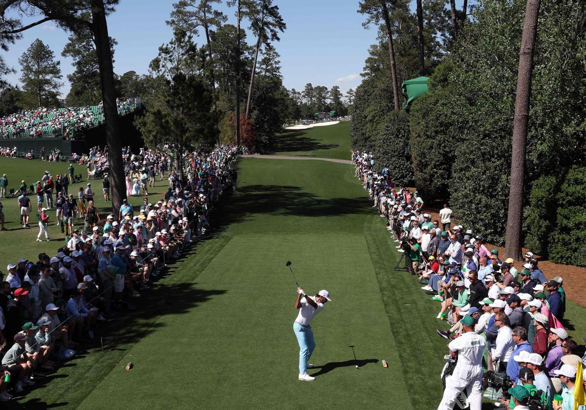 Max Homa en la segunda jornada del Masters de Augusta