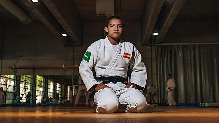 Ai Tsunoda, en el tatami del CAR de Madrid.