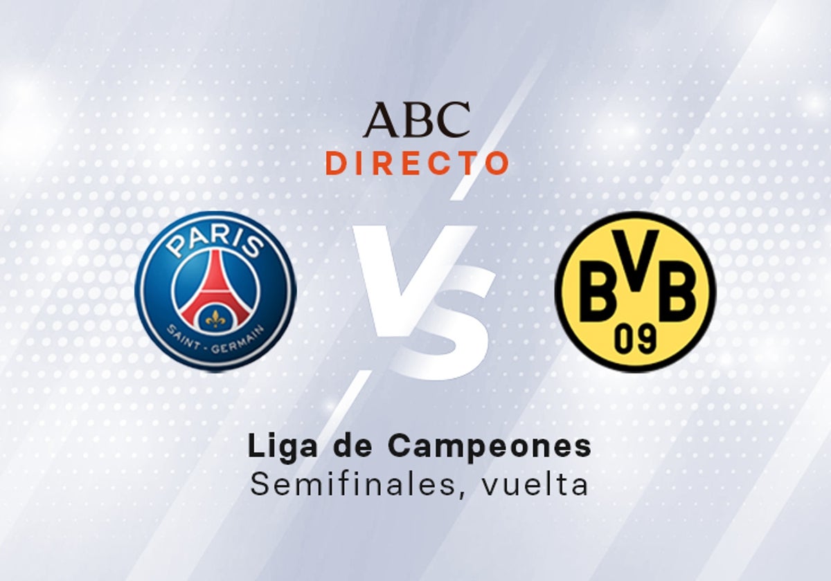 PSG - Borussia Dortmund, estadísticas del partido de Champions, vuelta de las semifinales
