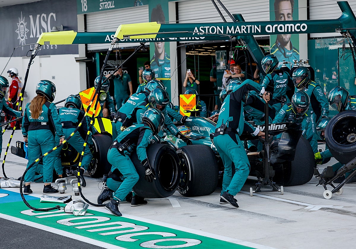 Cambio de neumáticos de Aston Martin en Miami