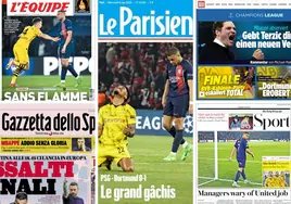 «El gran despilfarro»: La prensa europea se ceba en la derrota del PSG ante el Dortmund