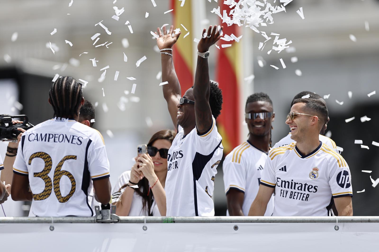 Vinicius, Alaba, Lucas Vázquez y Camavinga