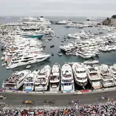 El puerto de Mónaco, en una carrera de F1