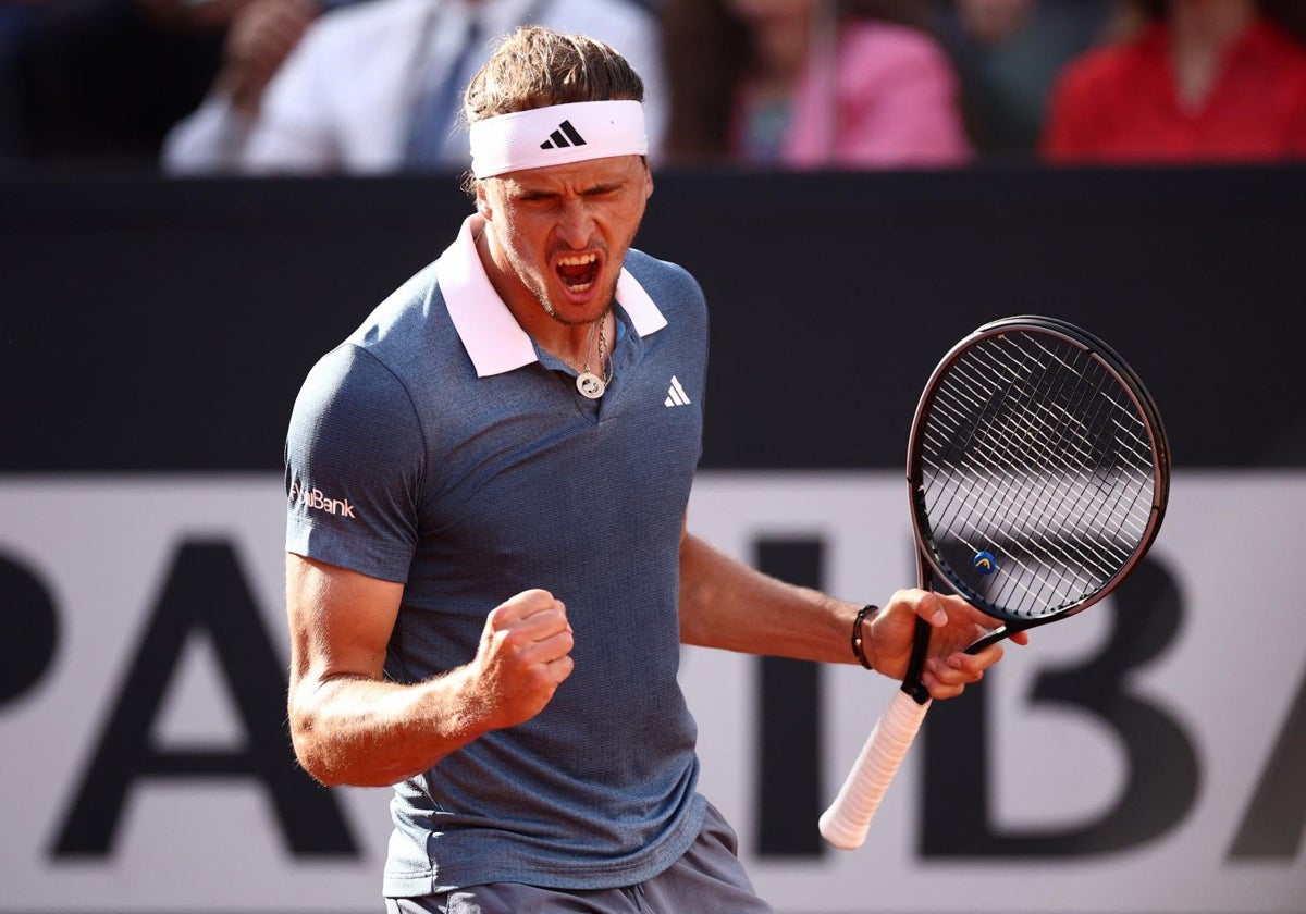 Alexander Zverev, en la final del Masters 1.000 de Roma