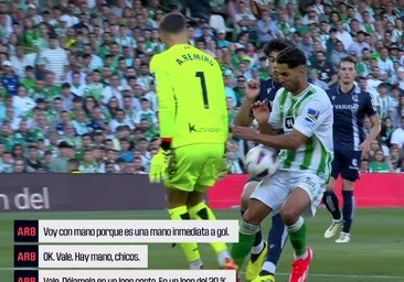 El audio de la revisión del VAR del gol anulado a Ayoze: «Es una mano inmediata a gol»