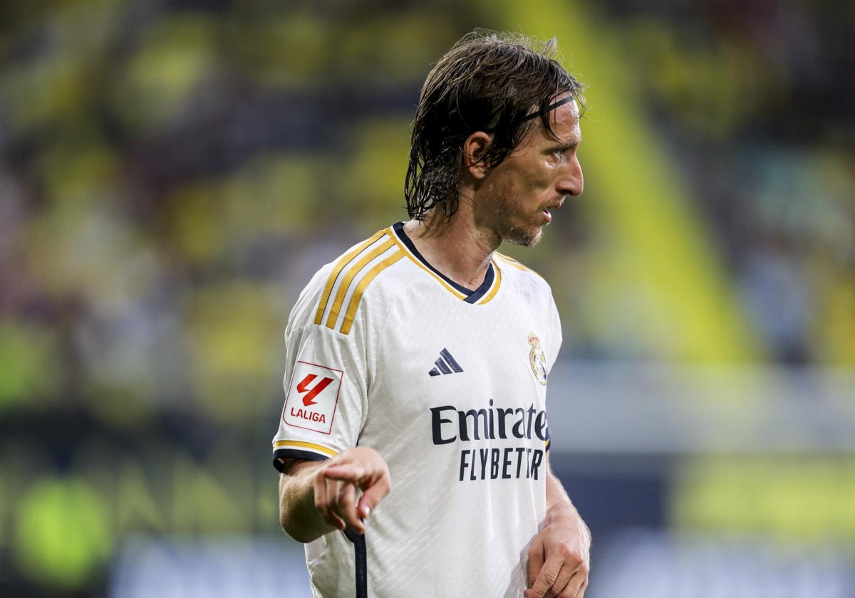 Luka Modric, en un partido del Real Madrid