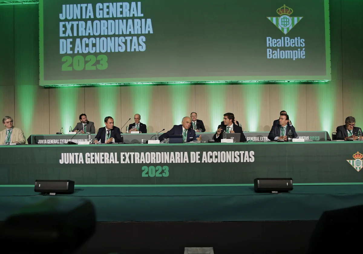 Junta General del Real Betis celebrada en agosto de 2023