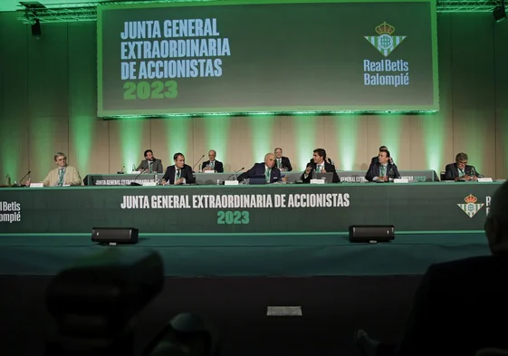 Junta General del Real Betis celebrada en agosto de 2023