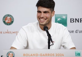 Alcaraz: «Cuando vi que no me tocaba Nadal en primera ronda pensé 'gracias'»