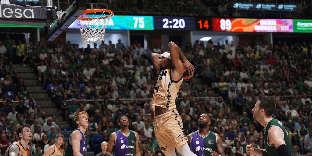 UCAM Murcia – Unicaja de Málaga, estadísticas del partido