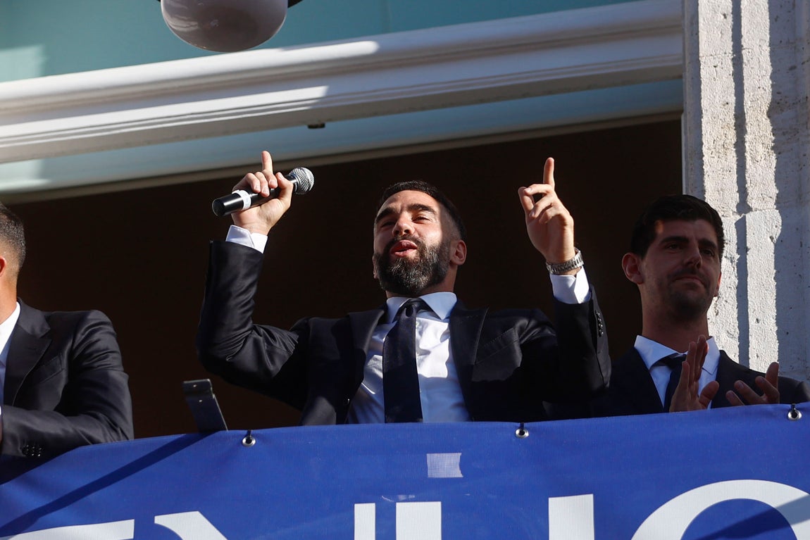 El héroe de la final y autor de uno de los goles, Daniel Carvajal