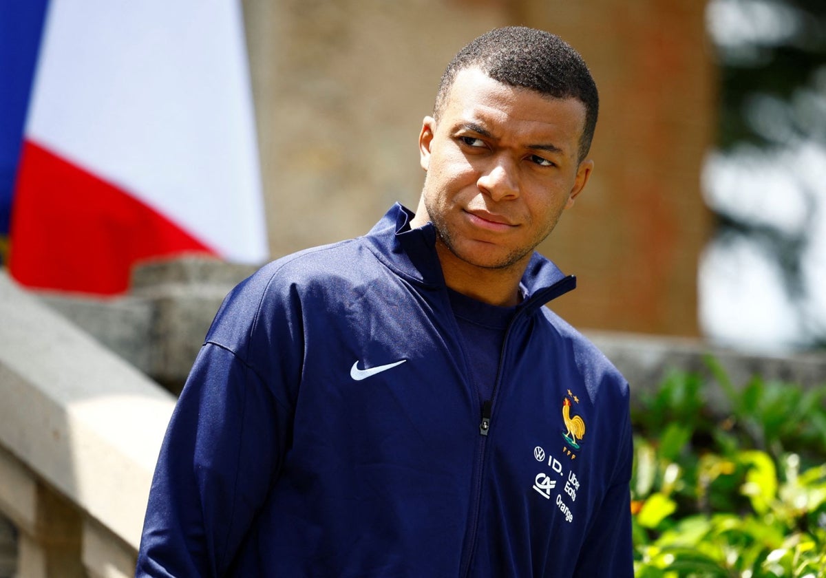 Mbappé, en la concentración con Francia
