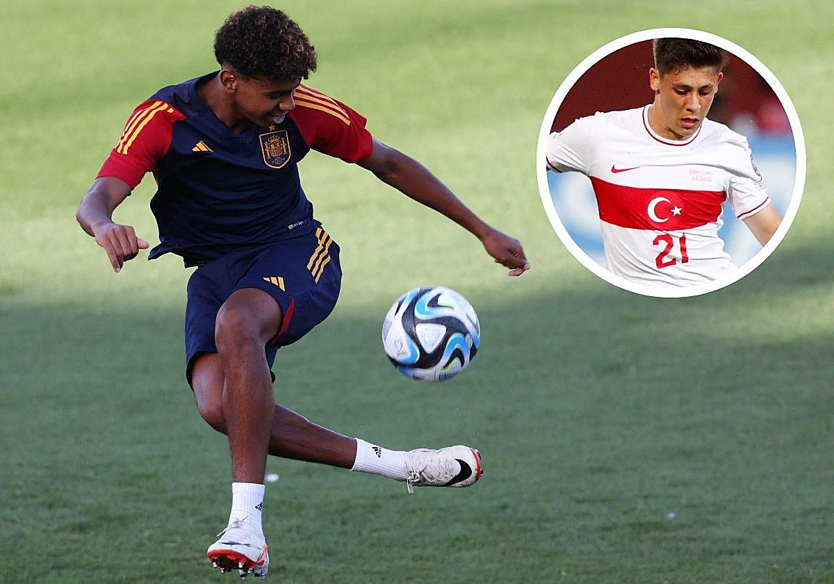 Lamine Yamal, con España, y Arda Güler con Turquía