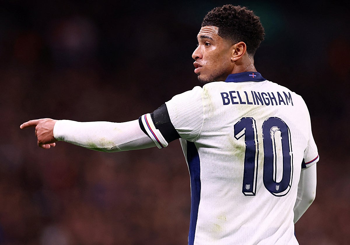 Bellingham, en un partido con Inglaterra