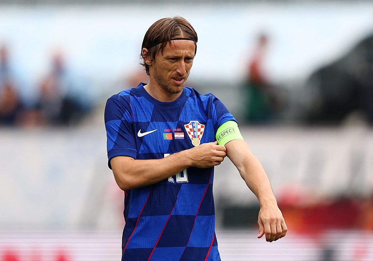 Luka Modric, en un partido reciente con Croacia