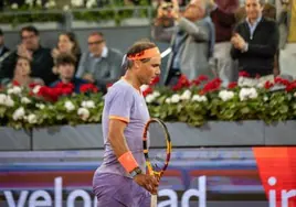 Rafa Nadal en el Mutua Madrid Open este año