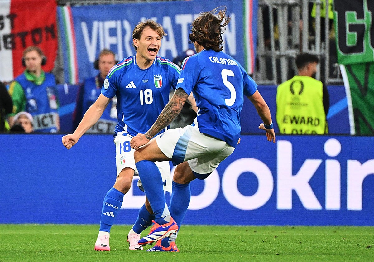 Barella, autor del segundo gol italiano