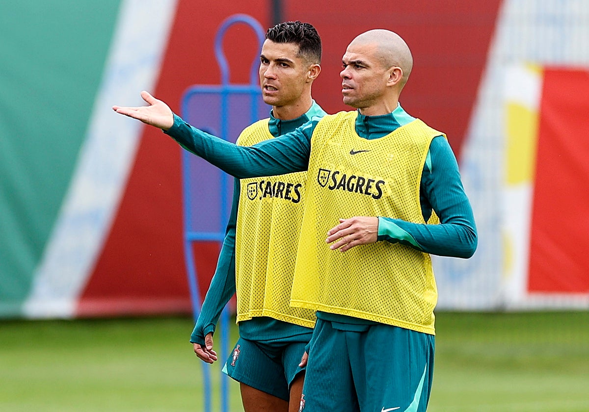 Pepe, junto a Cristiano Ronaldo, dos de los veteranos de Portugal