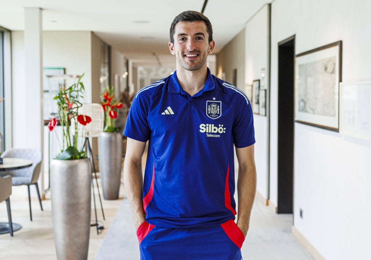 Dani Vivian, en la concentración de la selección española