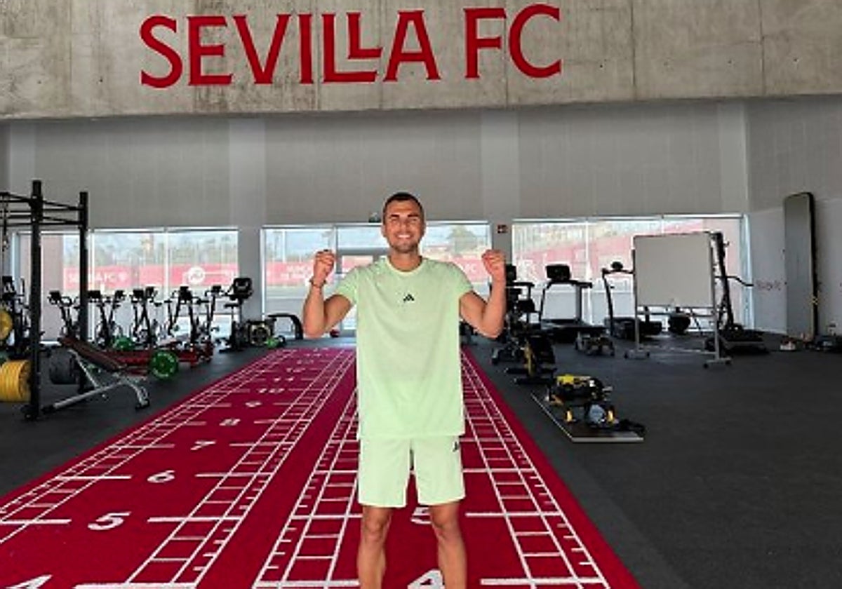 Joan Jordán, ayer en el gimnasio de la ciudad deportiva