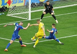 Reacción de orgullo de Ucrania ante Eslovaquia para seguir con vida en la Eurocopa