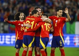 Alineación de España hoy ante Albania en el partido de la Eurocopa 2024