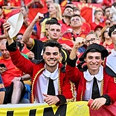 Siempre hay menos españoles en las gradas de la Eurocopa de Alemania