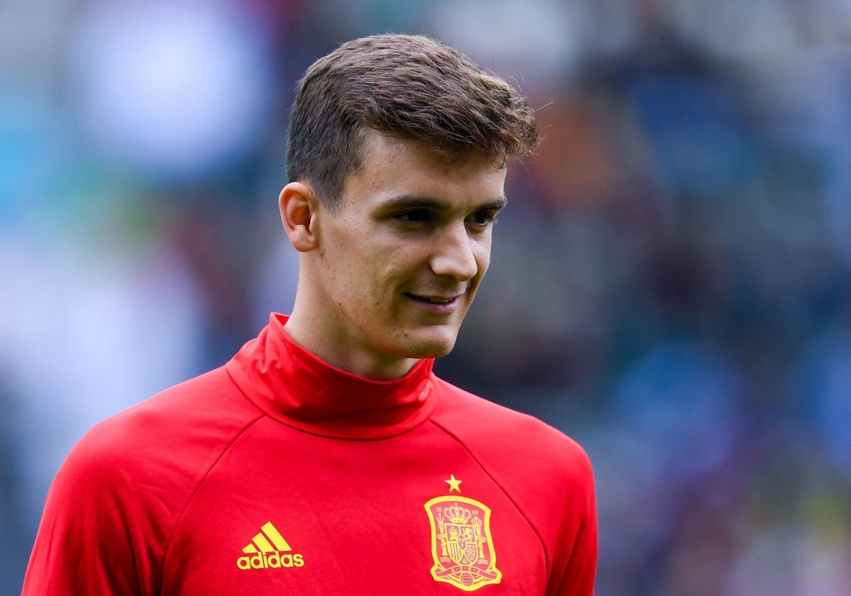 Diego Llorente, en un partido con la selección absoluta española en 2016