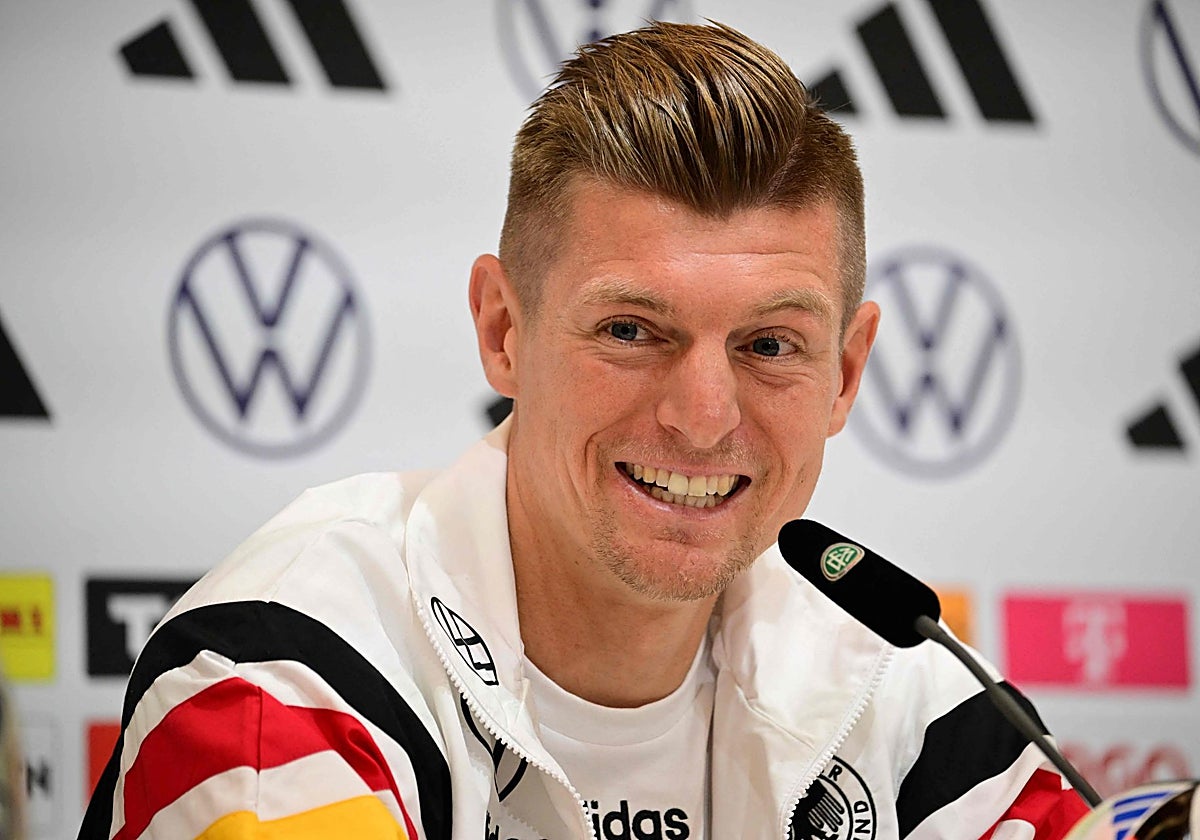 Kroos, durante la rueda de prensa de Alemania