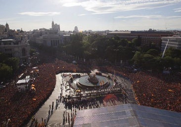 Madrid prepara la Cibeles para una posible victoria de España en la Eurocopa