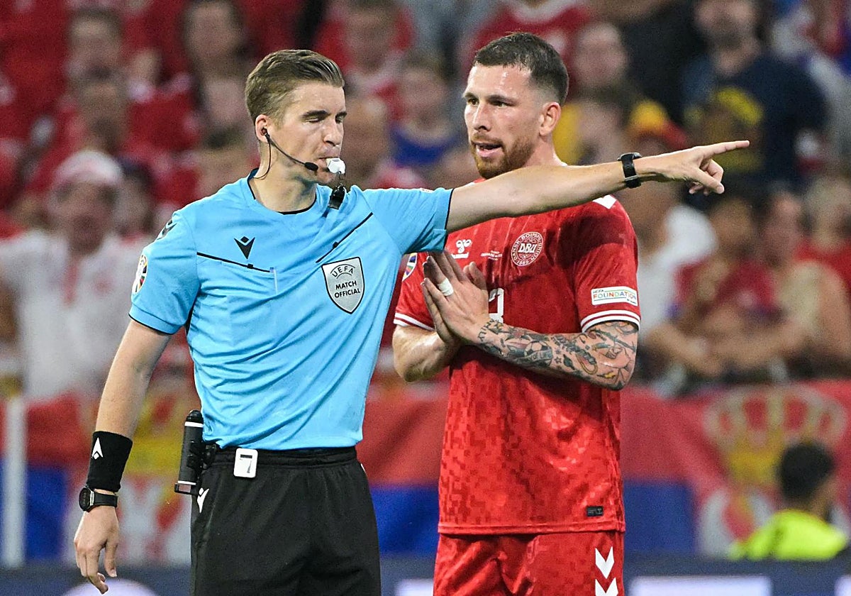 François Letexier, durante un encuentro de la Eurocopa
