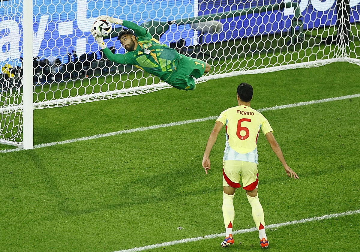 Raya fue titular ante Albania