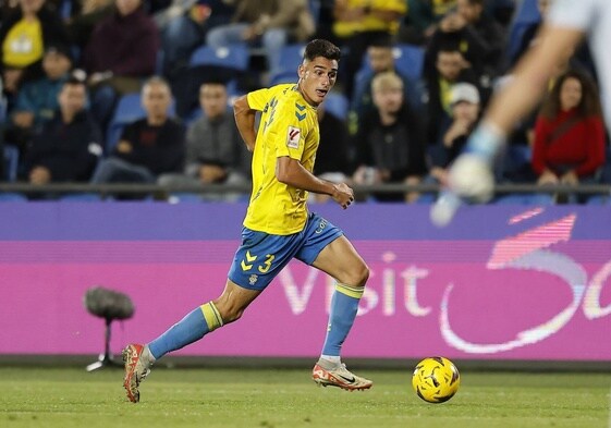 Sergi Cardona, en un partido con la UD Las Palmas