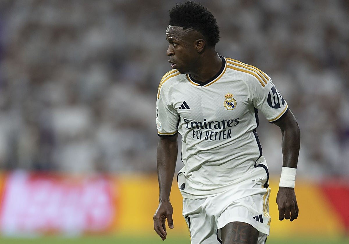 Vinicius, en un partido con el Real Madrid