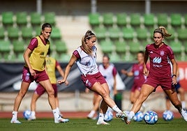 Entrenamiento de la selección española femenina de fútbol