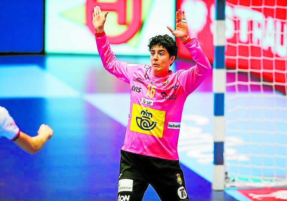 Mercedes Castellanos, durante una competición