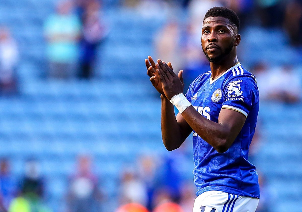 Kelechi Iheanacho, durante un partido con el Leicester City
