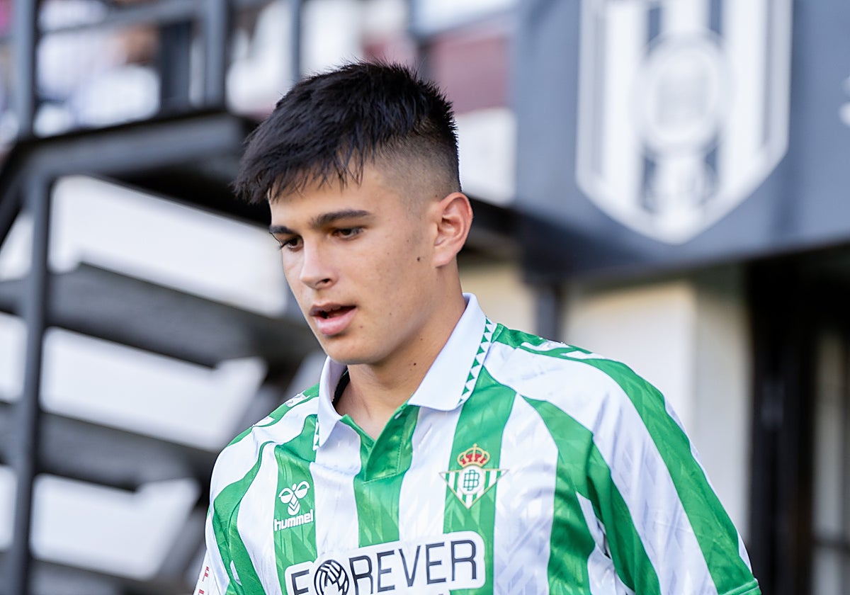 Dani Pérez, durante el duelo ante el Mérida