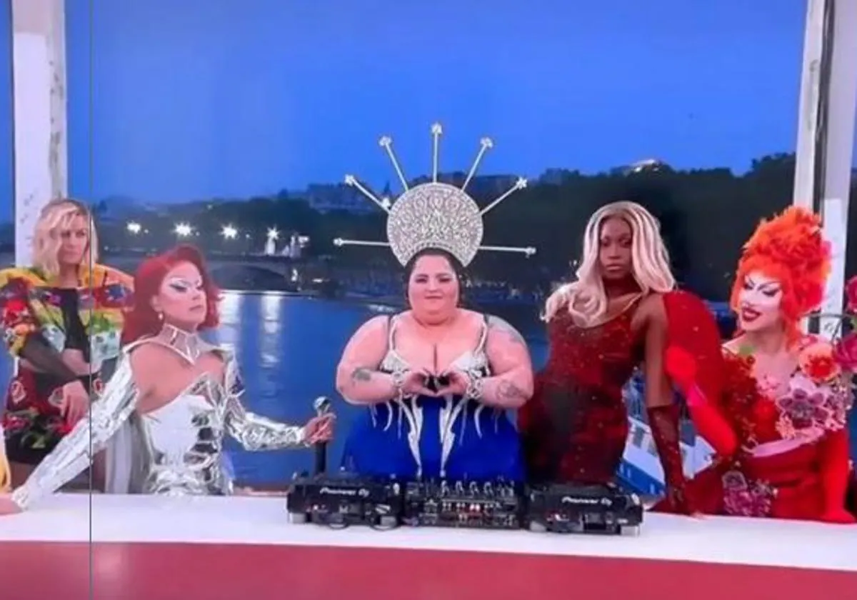 Representación de la Última Cena durante los juegos olímpicos de París